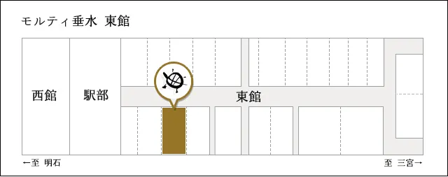 亀井堂総本店　垂水店の地図